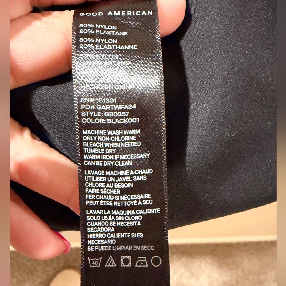 NWT Good American The Sculpting Modern Long Sleeve Bodysuit size XL - Picture 11 of 11